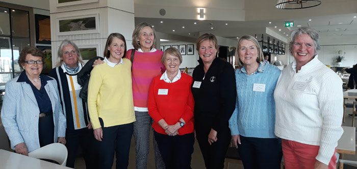 Group of 10 newly inducted life members L to R: Bev Waite, Anna Tucker, Lyn Fraser, Lib Nicholson, Cathy Moran, Kaye Griffin, Sue Thomas, Sally Syme Absent: Helen Smith, Cassie Hornidge.